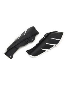 V-Twin 51-0422 Black Windshield Deflector Set Chrome Trim OE 61400028 FLT 09-Up