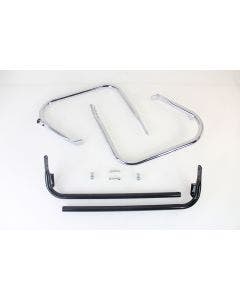 V-Twin 51-1057 Chrome Rear Engine Bar Complete Set Harley FLH/T 09-13