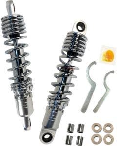 Drag Premium Chrome 12" Adjustable Rear Spring Standard Shocks XL FXR 86-03