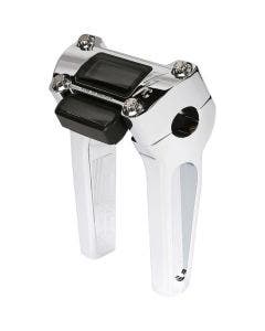 Thrashin Supply Chrome 6" w/ Gauge Cutout Handlebar Straight Riser TSC-6025-3