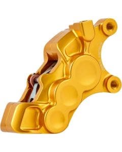Arlen Ness 02-228 Gold 6-Piston Caliper for 11.8" Disc Front Right Harley Custom