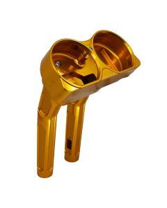 Arlen Ness 520-046 Gold Kickback Method Handlebar Riser 10" Harley Road Glide 15-Up