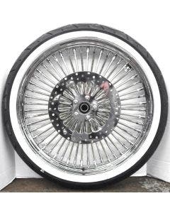 DNA 52 Mammoth Spoke Tire w/ Rotors Front & Rear Package for Harley Softail