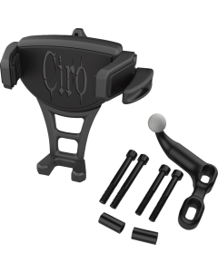Ciro Black Constrictor Phone Holder W/ Offset Perch Mount 4 Harley
