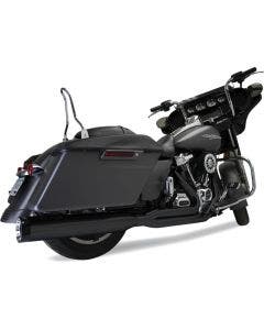 Khrome Werks Black 4.5" Outlaw 2-1 Exhaust System Harley Touring M8 17+ No Tip