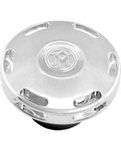 PM Custom Gas Fuel Caps Apex Chrome for Harley L96-23 Big Twin, L96-22 XL