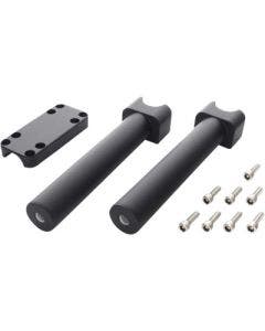 Wild 1 One WO910B Satin Black 10" Savage Chubby Billet Riser 1 1/4" Bars