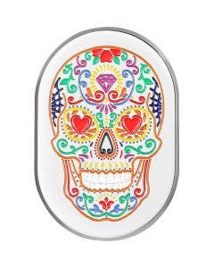 Figurati Right Rear Fender Mirror Polished W/Sugar Skull Antenna Cover 4 Harley 09-23 FL