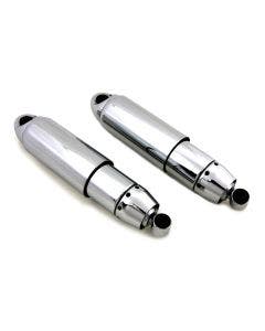 AEE 12" Chrome Covered Shocks 1" Lowering 54537-08A Harley Dyna FXD WG F C 91-17