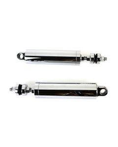 V-Twin 54-0175 Chrome Billet 11" Rear Shock Set 00-17 Harley Softail FLST FXST