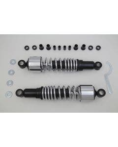 V-Twin 54-0780 Chrome 13" Adjustable Rear Shock Set Kit Harley Touring 95-Up