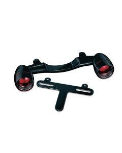 Kuryakyn Gloss Black Bullet Light Rear Turn Signal Bar Harley FLH/FLS '86-'17
