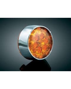 Kuryakyn L.E.D. Front Turn Signal Inserts Bullet Style Amber
