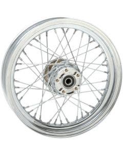 Chrome 40 Spoke Laced 16" Rear Wheel Harley 00-06 Softail Dyna 40700-03 W/O ABS