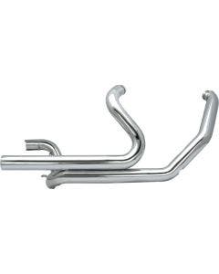 S&S Chrome Power Tune Dual Crossover Headers Head Pipes for Harley Touring 09-16