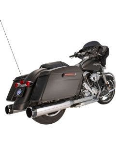 S&S Cycle Chrome MK45 4.5" Slip On Mufflers W/ Black Thruster Tips Harley 