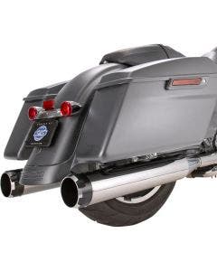 S&S Cycle Chrome MK45 4.5" Slip On Mufflers W/ Black Thruster Tips Harley 17-23