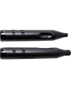 S&S Cycle Black MK45 4.5" Slip On Mufflers W/ Black Thruster Tips Harley 17-23