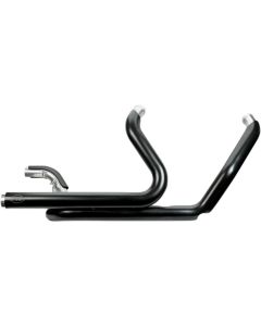 S&S Black Power Tune Dual Header Headers Exhaust Harley Milwaukee 8 M8 17-Up