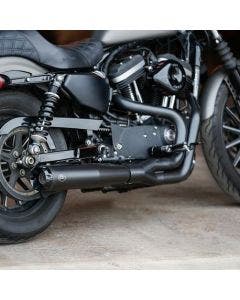 S&S 550-0951 SuperStreet 2-1 Full Exhaust System Black Harley Sportster XL 07-13