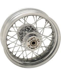 Chrome 40 Spoke Laced 16" Rear Wheel Repl Harley 09-20 FLH/T Touring W/ ABS