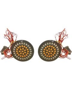 Custom Dynamics Dynamic Clusters2 LED Rear Turn Signal Bullet Insert 1156 Harley