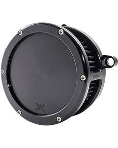 Feuling Black Solid Outer Cover W/Black Filter BA Air Cleaner Kit Harley 23-24