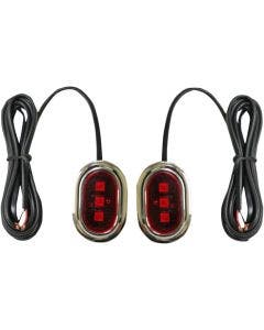 Custom Dynamics Red Lens LED Antenna Plugz Harley Street Glide Road Glide