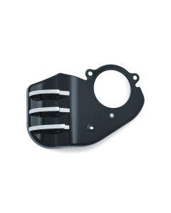 Kuryakyn 5686 Jim Nasi Black Finned Signature Servo EFI Cover Round Air Cleaner