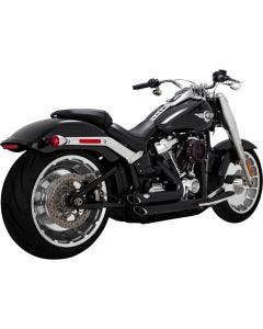 Vance & Hines Black Shortshots Staggered Exhaust 4 Harley 18-22 50 State Legal