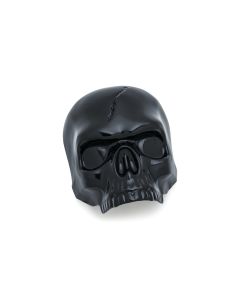 Kuryakyn 5731 Black 3D Skull Horn Cover for Harley Waterfall Horn 17-18