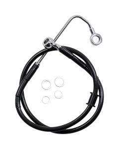 Drag Specialties Black Coated 34" Brake Line Kit H-D Softail Deluxe FLSTN 15-17