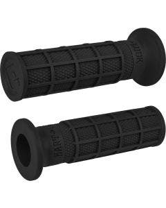 ODI Hart-Luck Signature Full-Waffle Slip-On Grips 1" Black Harley & Custom
