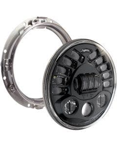 Custom Dynamics ProBeam Black Adaptive 2 7" Headlamp Harley FLH FLT 94-13 FXD 