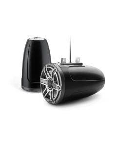 JL Audio 7.7-Inch Enclosed Tower Coaxial System Satin Black Metallic Gray Titanium Sport Grille