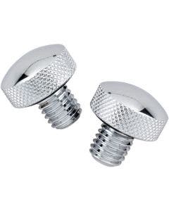 Drag Specialties Chrome Knurled Frame Bolt Kit for Softail Seats 84-07