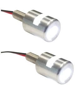 K&S Technologies 25-9181 Amber LED Three-Beam License Plate Bolt Lights Harley