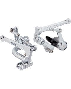 Arlen Ness Chrome Mid-Controls Harley Bagger Models 00-07 FLHT/FLHR/FLHX/FLTR