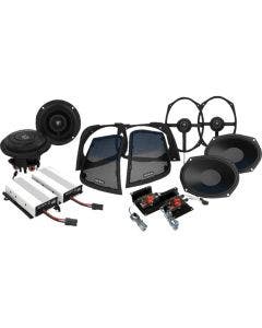 Wild Boar Audio 800-Watt Amp/Speaker Kit W/Lid Adapter 4 Harley 14-24 FLH