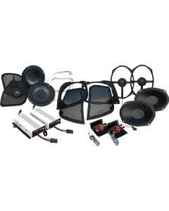Wild Boar Audio 800-Watt Amp/Speaker Kit W/Cut In Lid Adapter 4 Harley