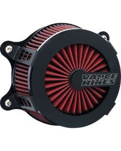 Vance & Hines Black Ceramic V02 Cage Fighter Air Intake Kit Harley 23-24 FLT/FLH