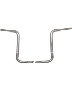 FBI Fat Baggers 1-1/2 Chrome 16" EZ Install Rounded Top Handlebar Batwing 14-20