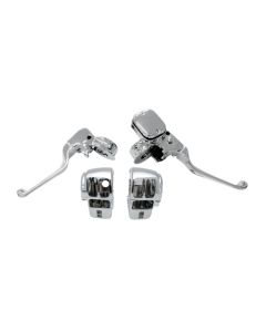 Bikers Choice Chrome 11/16 Bore Handlebar Controls Harley FLH/T Radio 96-07 | 601743 84702