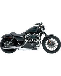 Cobra 6030 Chrome 3" Slash Cut Slip On Mufflers Billet Tip Harley 04-13 Sportster XL 