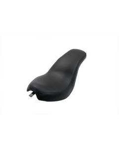 V-Twin 47-0776 Black Naugahyde Cobra Saddle Seat Harley Softail FXST FLST 06-17