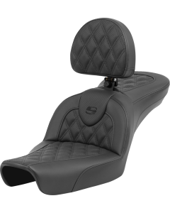 Saddlemen Roadsofa LS Seat W/ Drivers Backrest 4 Harley 96-03 FXD