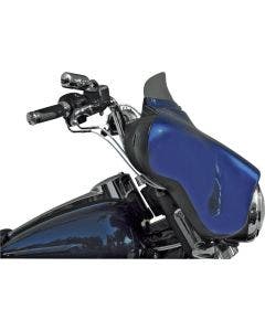 Wind Vest 4" Light Smoke Flip Design Windshield for Harley Batwing FLH/T 96-13
