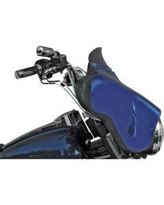 Wind Vest 4" Dark Smoke Flip Design Windshield for Harley Batwing FLH/T 96-13