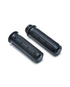 Kuryakyn Black Heavy Industries Hand Grips Harley w/ Cable Throttle 6121