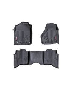 Rough Country M-31213 Heavy Duty All Weather Floor Mat Set 12-18 Dodge Ram 1500